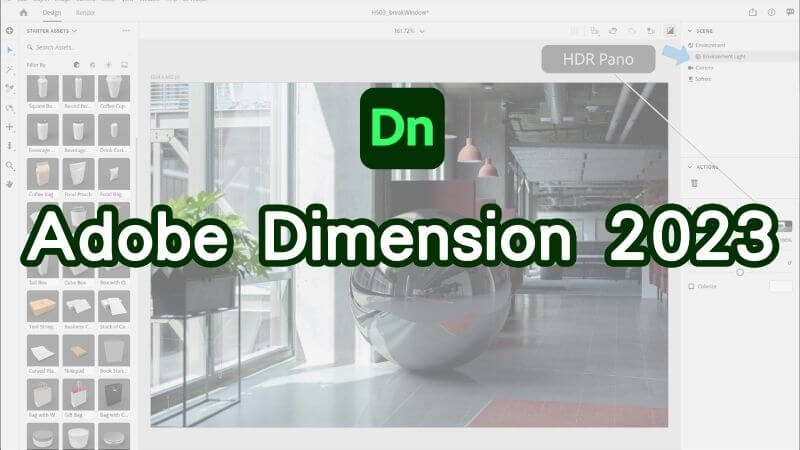 Adobe Dimension 2023 free download, full installation instructions, and permanent enabled